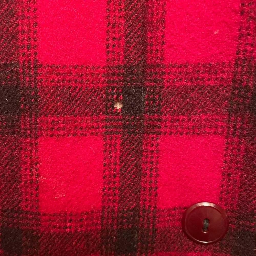 Woolrich Red and Black Wool Jacket - Picture 4 of 6